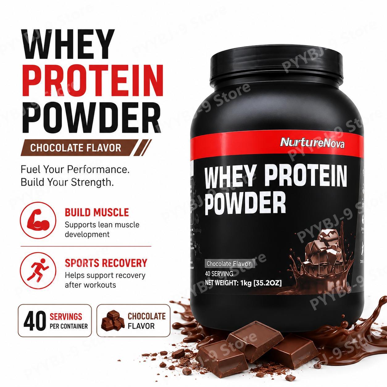 Nutrition For Fitness Training - NurtureNova Whey Protein Powder o smaku